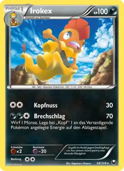 Pokémon-Karte Irokex 068/108