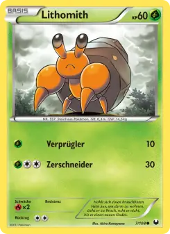 Pokémon-Karte Lithomith 007/108