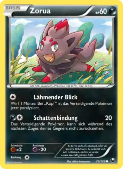 Pokémon-Karte Zorua 070/108