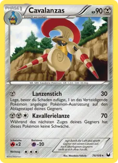 Pokémon-Karte Cavalanzas 074/108
