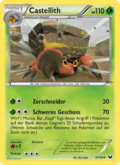Pokémon-Karte Castellith 008/108