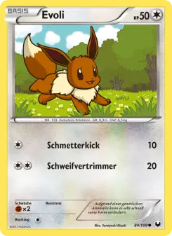 Pokémon-Karte Evoli 084/108