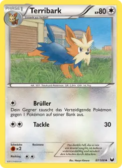 Pokémon-Karte Terribark 087/108