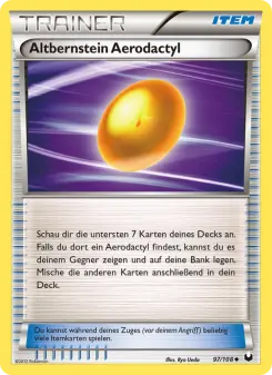 Pokémon-Karte Altbernstein Aerodactyl 097/108