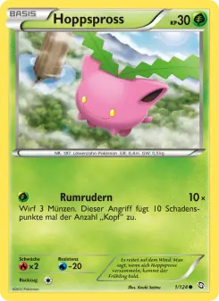 Pokémon-Karte Hoppspross 001/124