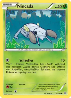 Pokémon-Karte Nincada 010/124