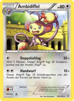 Pokémon-Karte Ambidiffel 100/124