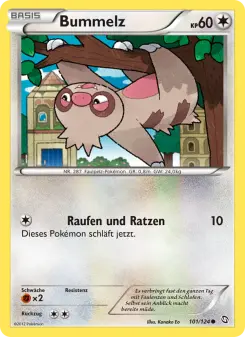 Pokémon-Karte Bummelz 101/124