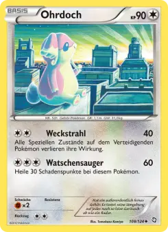 Pokémon-Karte Ohrdoch 108/124