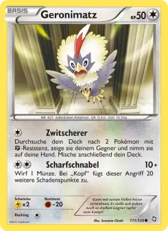Pokémon-Karte Geronimatz 111/124