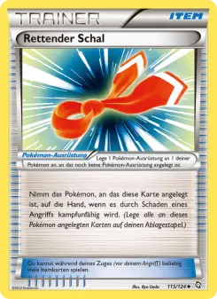 Pokémon-Karte Rettender Schal 115/124