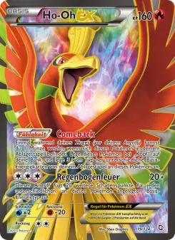 Pokémon-Karte Ho-Oh-EX 119/124