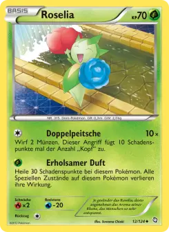 Pokémon-Karte Roselia 012/124