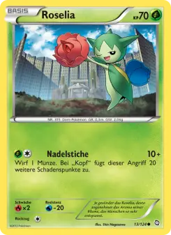 Pokémon-Karte Roselia 013/124