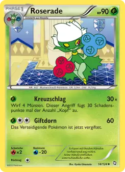 Pokémon-Karte Roserade 014/124