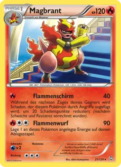 Pokémon-Karte Magbrant 021/124