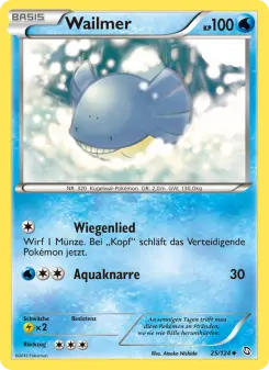 Pokémon-Karte Wailmer 025/124