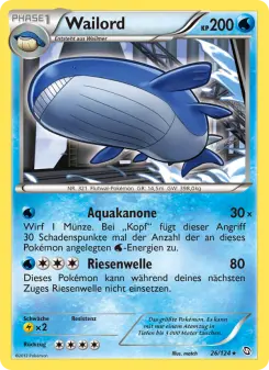 Pokémon-Karte Wailord 026/124