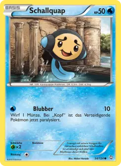 Pokémon-Karte Schallquap 034/124