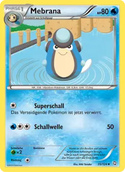 Pokémon-Karte Mebrana 035/124