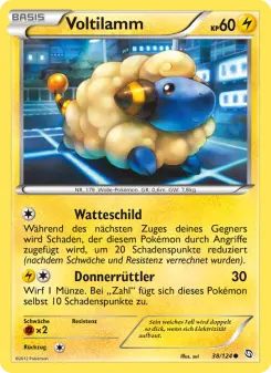 Pokémon-Karte Voltilamm 038/124