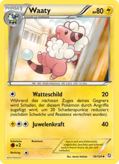 Pokémon-Karte Waaty 039/124