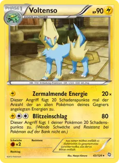 Pokémon-Karte Voltenso 043/124