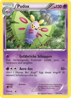 Pokémon-Karte Pudox 047/124