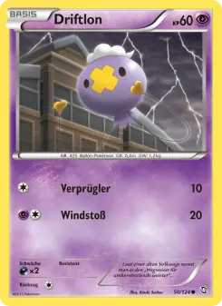 Pokémon-Karte Driftlon 050/124