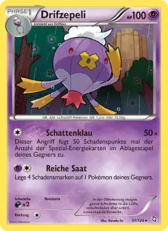 Pokémon-Karte Drifzepeli 051/124