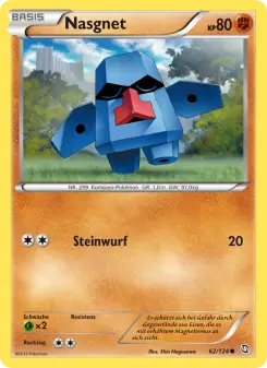 Pokémon-Karte Nasgnet 062/124