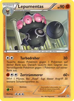 Pokémon-Karte Lepumentas 064/124