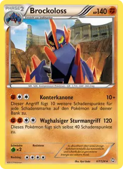 Pokémon-Karte Brockoloss 067/124