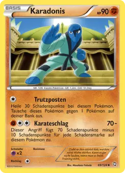 Pokémon-Karte Karadonis 069/124