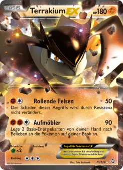 Pokémon-Karte Terrakium-EX 071/124