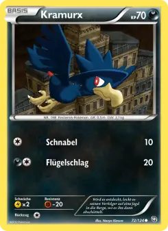 Pokémon-Karte Kramurx 072/124