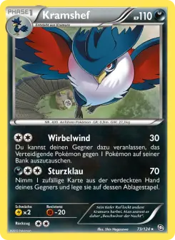 Pokémon-Karte Kramshef 073/124