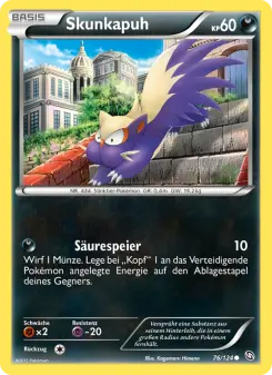 Pokémon-Karte Skunkapuh 076/124