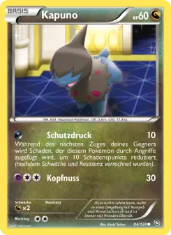 Pokémon-Karte Kapuno 094/124