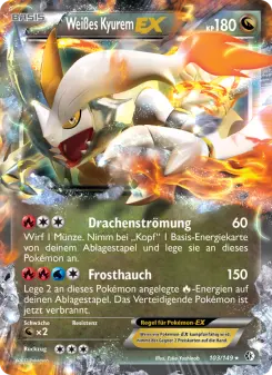 Pokémon-Karte Weißes Kyurem-EX 103/149