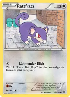 Pokémon-Karte Rattfratz 104/149