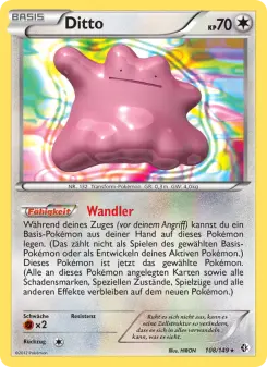 Pokémon-Karte Ditto 108/149