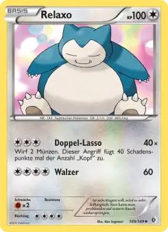 Pokémon-Karte Relaxo 109/149