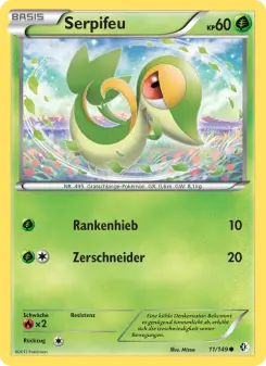 Pokémon-Karte Serpifeu 011/149