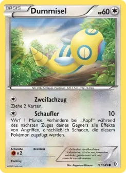 Pokémon-Karte Dummisel 111/149