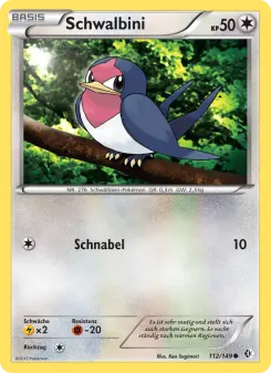 Pokémon-Karte Schwalbini 112/149