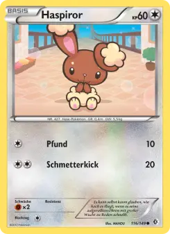 Pokémon-Karte Haspiror 116/149