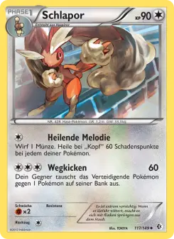 Pokémon-Karte Schlapor 117/149