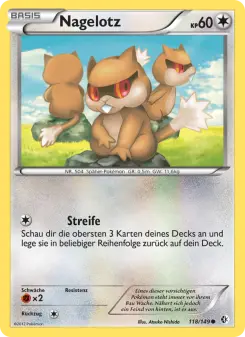Pokémon-Karte Nagelotz 118/149