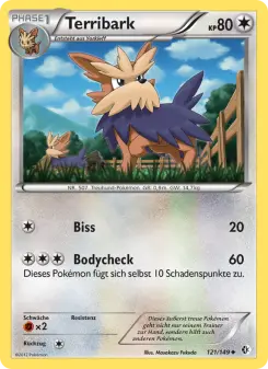 Pokémon-Karte Terribark 121/149